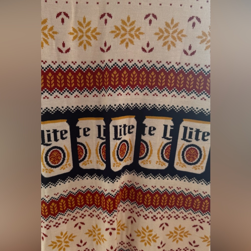 Vintage Miller Lite Branded Knit Sleeveless Men’s Sweater Vest Size Large - Picture 12 of 16